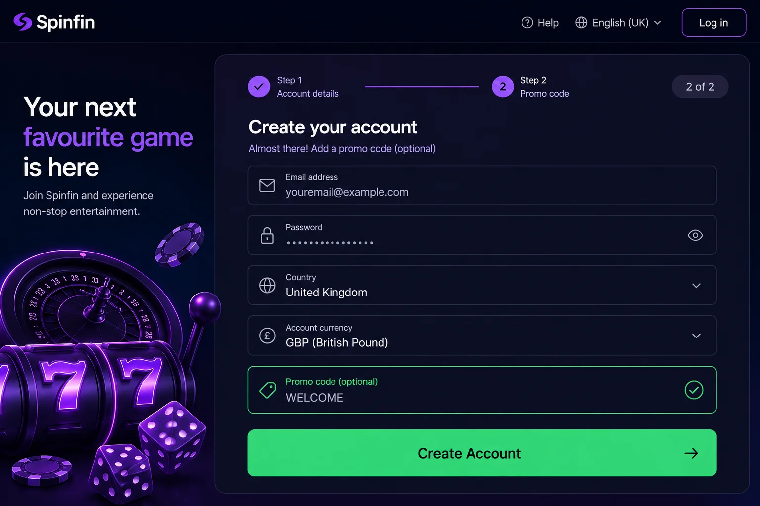 Step-by-step guide: how to claim your Spinfin bonus code — Spinfin promo code